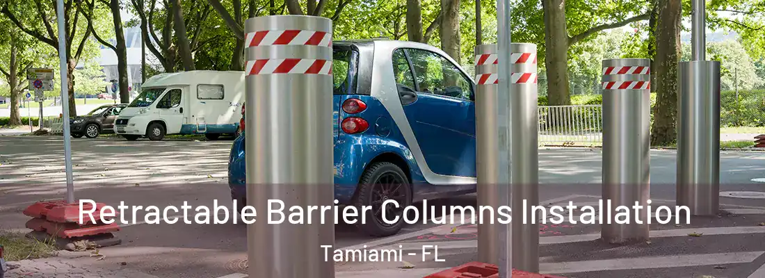 Retractable Barrier Columns Installation Tamiami - FL